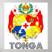 Tonga-wapenschild Poster (Voorkant)