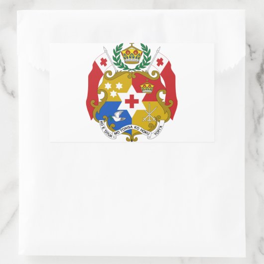 Tonga-wapenschild Rechthoekige Sticker (Tas)