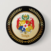Tonga-wapenschild Ronde Button 7,6 Cm (Voorkant)