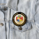 Tonga-wapenschild Ronde Button 7,6 Cm (In situ)