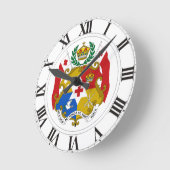 Tonga-wapenschild Ronde Klok (Hoek)