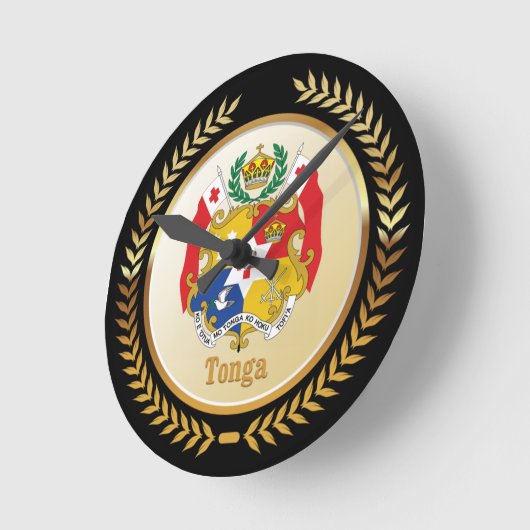 Tonga-wapenschild Ronde Klok (Hoek)