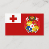 Tongaanse vlag & zegel, Vlag van Tonga Visitekaartje (Voorkant)