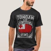 Tongan bloed loopt door mijn zegen t-shirt (Voorkant)