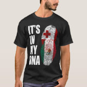 Tongan en Mexicaanse DNA-vlag voor het erfgoed van T-shirt (Voorkant)