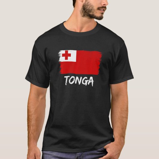 Tongan Flag Tonga 1 T-shirt (Voorkant)