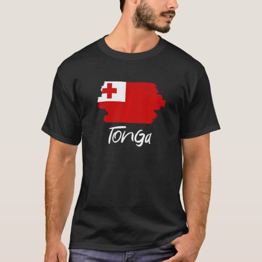 Tongan Flag Tonga T-shirt (Voorkant)