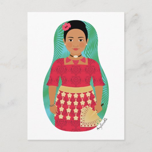 Tongan Matryoshka-Briefkaart Briefkaart (Voorkant)