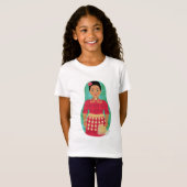 Tongan Matryoshka Girls' T-Shirt (Voorkant volledig)