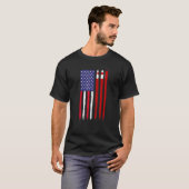 Tongan Roots Half-Amerikaanse vlag Patriotic Tonga T-shirt (Voorkant volledig)