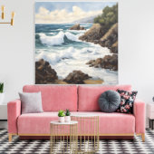 Tongapōrutu - Uitgerekte canvasprint Canvas Afdruk (Insitu (Woonkamer))