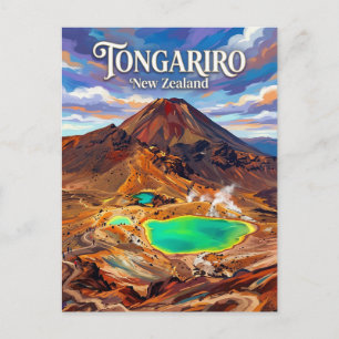 Tongariro Alpine Crossing Nieuw-Zeeland Briefkaart
