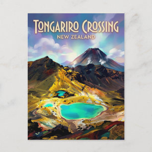 Tongariro Alpine Crossing Nieuw-Zeeland Briefkaart