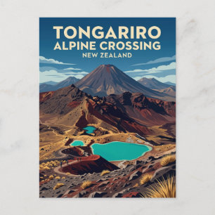 Tongariro Alpine Crossing Nieuw-Zeeland Briefkaart