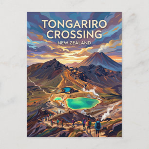 Tongariro Alpine Crossing Nieuw-Zeeland Briefkaart