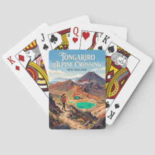 Tongariro Alpine Crossing Nieuw-Zeeland Pokerkaarten