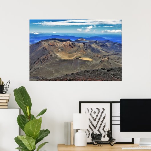Tongariro Alpine Crossing Poster (Thuiskantoor)