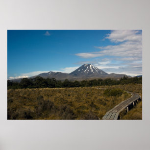 Tongariro en Ngauruhoe-Poster voor montage Poster