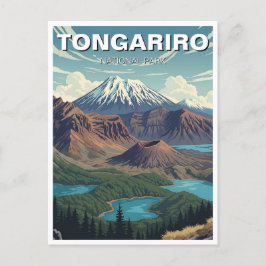Tongariro Nationaal Park Nieuw-Zeeland Reizen Briefkaart