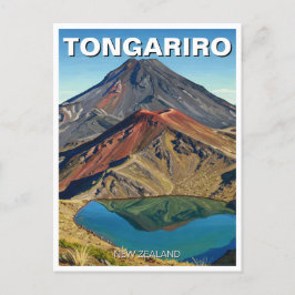 Tongariro Nationaal Park Nieuw-Zeeland Reizen Briefkaart