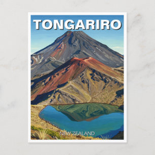 Tongariro Nationaal Park Nieuw-Zeeland Reizen Briefkaart