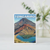 Tongariro Nationaal Park Nieuw-Zeeland Reizen Briefkaart (Staand voorkant)