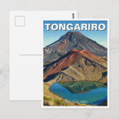 Tongariro Nationaal Park Nieuw-Zeeland Reizen Briefkaart (Voorkant / Achterkant)