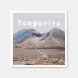 Tongariro Nationaal Park, Nieuw-Zeeland Souvenir Servet