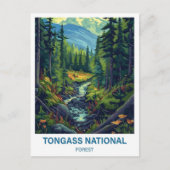 Tongass National Forest Illustratie Reizen Briefkaart (Voorkant)
