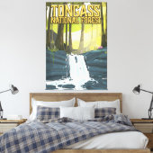 Tongass National Forest reisposter Canvas Afdruk (Insitu (Slaapkamer))
