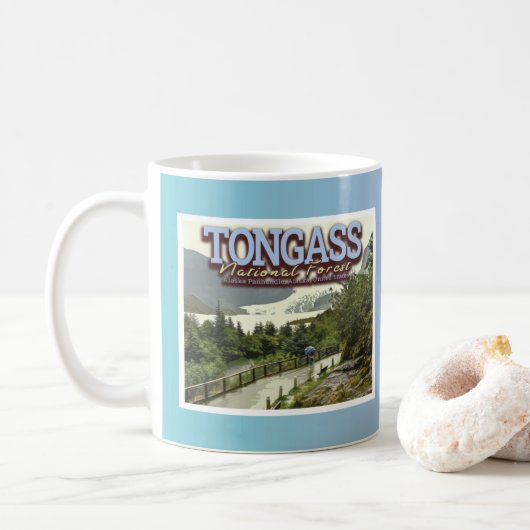 TONGASS NATIONALE BOSSEN - MENDENHALL GLACIER KOFFIEMOK (Met donut)