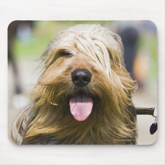 tongen, lange haren, portret muismat (Voorkant)