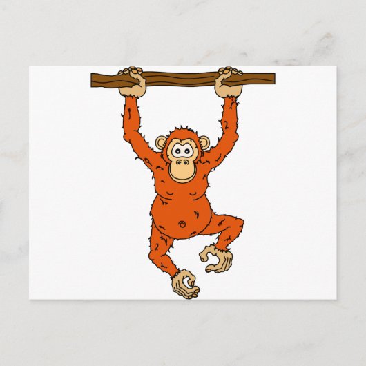 Tongo Chimp Briefkaart (Voorkant)
