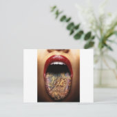 tongontwerp tattoo briefkaart (Staand voorkant)