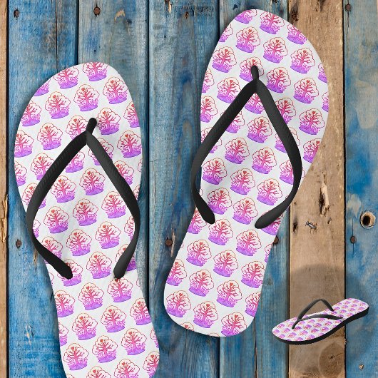 Tongs Caraïben CHEMIS-TREE strand zwarte witte boo Teenslippers