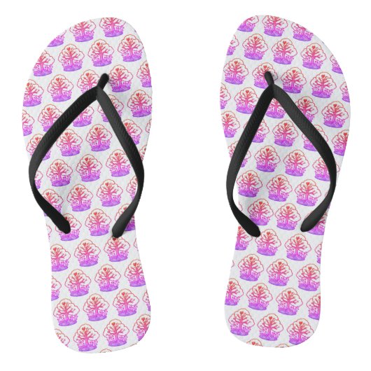 Tongs Caraïbes CHEMIS-TREE strand witte zwarte boo Teenslippers (Voetbed)