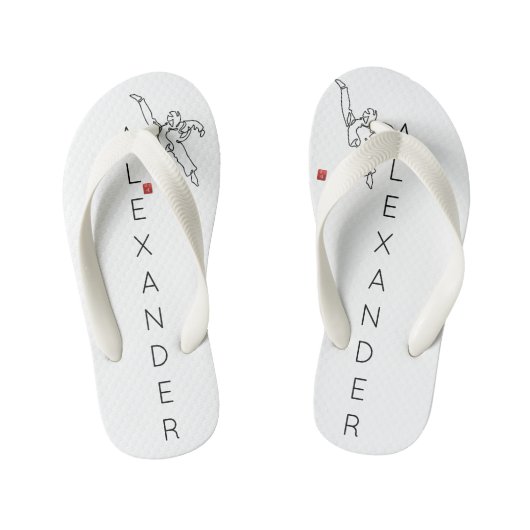 TONGS TAEKWONDO DWICHAGI back kick (kind) Kinder Teenslippers (Voetbed)