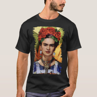 tongteng Popart schilder roken Frida kahlo art fl T-shirt