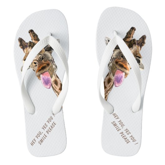 Tongtong uit Giraffe Teenslippers (Voetbed)