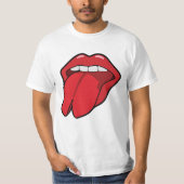 Tongue bifurcation (splitsen) t-shirt (Voorkant)