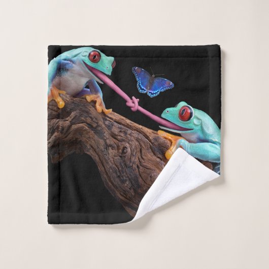 Tongue-gebonden kikkers washandje (Wasdoekje)