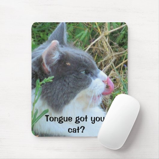 Tongue heeft je kat? Hank Font Muismat (Met muis)