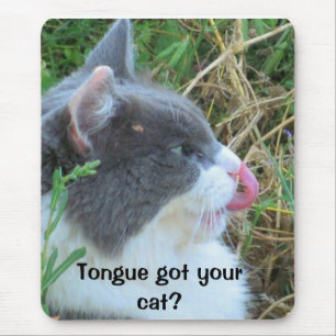 Tongue heeft je kat? Hank Font Muismat