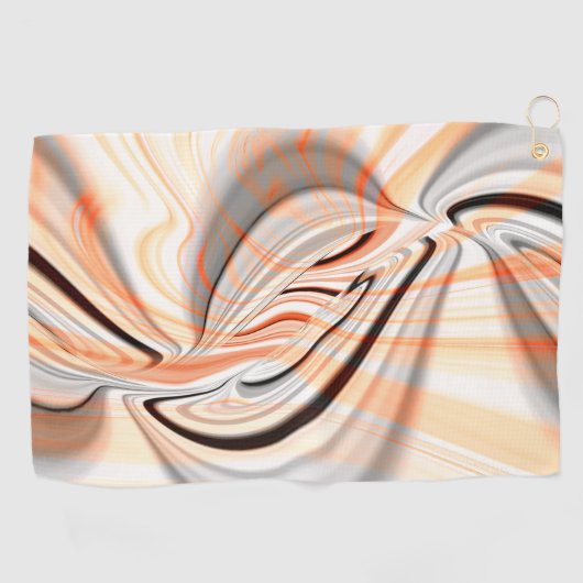 'Tongue' in een gladde kleurstructuur met een krom Golfhanddoek (Horizontaal)