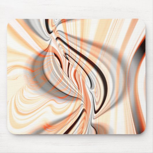 'Tongue' in een gladde kleurstructuur met een krom Muismat (Voorkant)