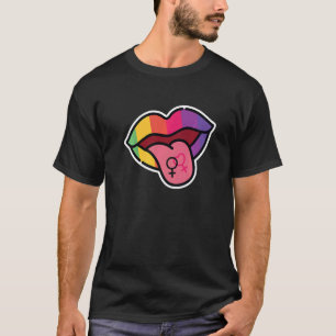 Tongue Lgbetq Butch Lesbian Lgbt Lesbian Pride Fla T-shirt