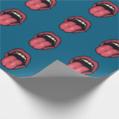 TONGUE LIPS FUNNY WRAPPING PAPER CADEAUPAPIER (Hoek)