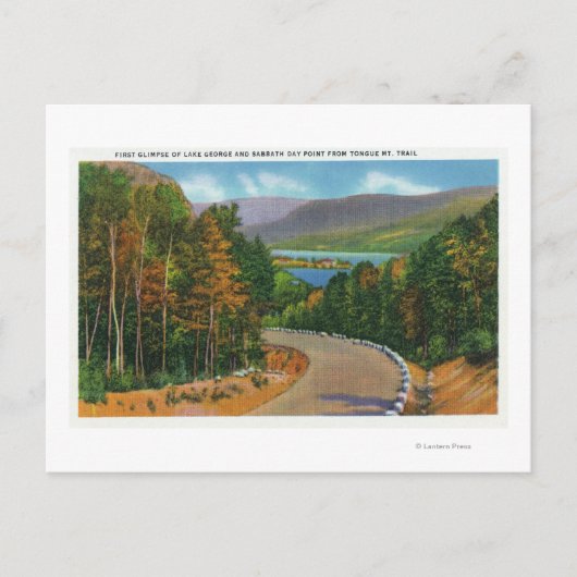 Tongue Mt Trail Uitzicht Sabbat Day Point en Briefkaart (Voorkant)