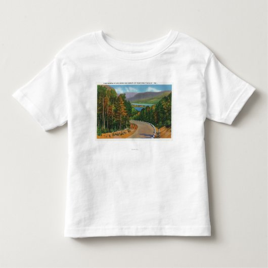 Tongue Mt Trail Uitzicht Sabbat Day Point en Kinder Shirts (Voorkant)