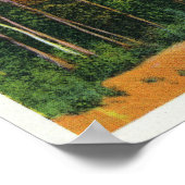 Tongue Mt Trail Uitzicht Sabbat Day Point en Poster (Hoek)